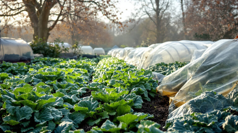 Why professionals cover their vegetables in december?
